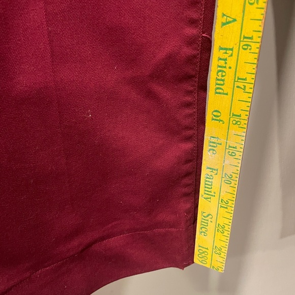 St. John’s Bay maroon Pants straight leg size 16 - Picture 4 of 5